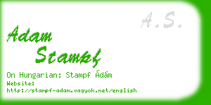 adam stampf business card